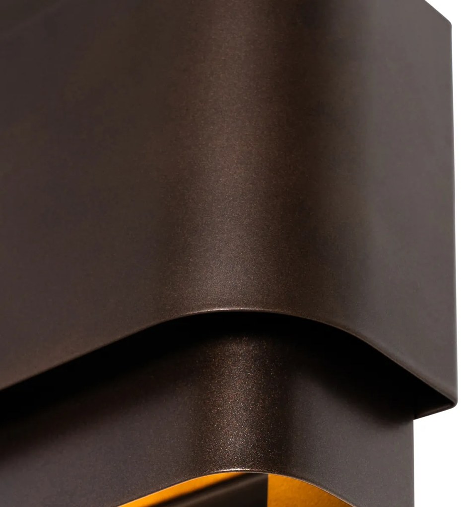 Inteligentné nástenné svietidlo tmavý bronz 2-svetlá vrátane 2 Wifi G9 - Coen