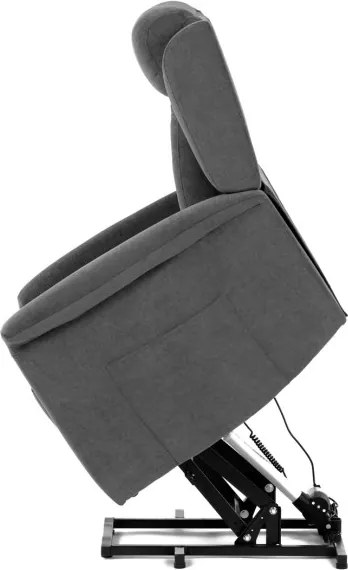 Polohovacie kreslo sivé, elektrické TV-7072 GREY2