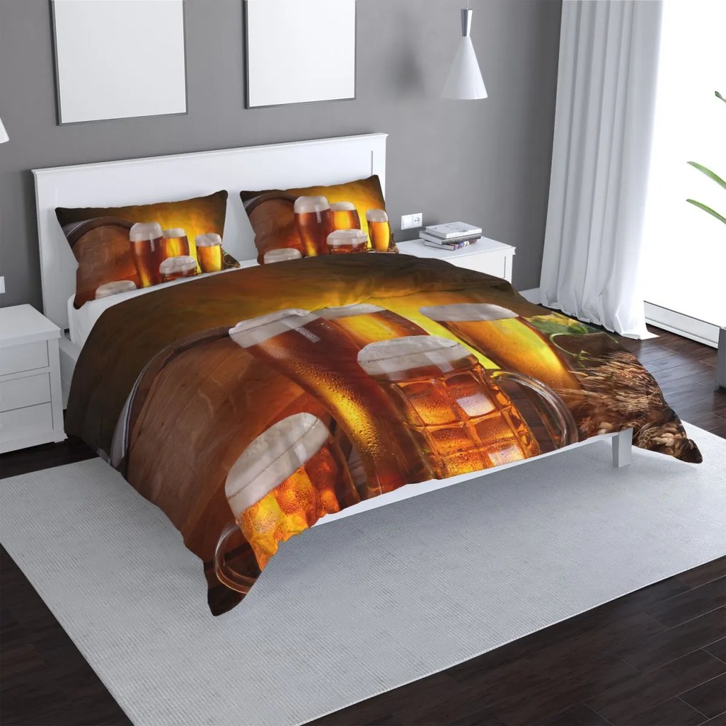 Sablio Obliečky Krígle s pivom - 140x200 / 90x70