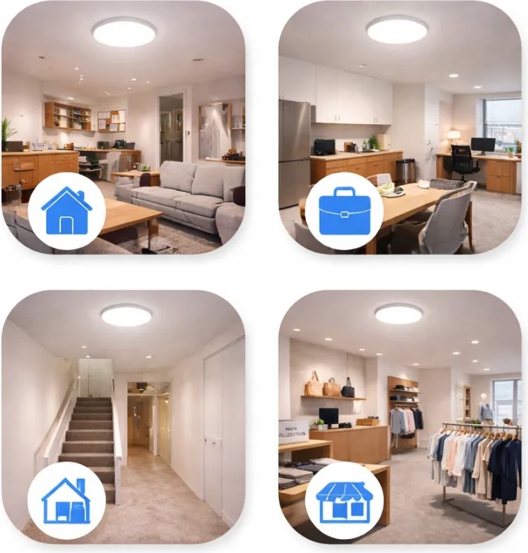 LED stropní panel 24W 4000K 2640lm přisazené stropní svítidlo