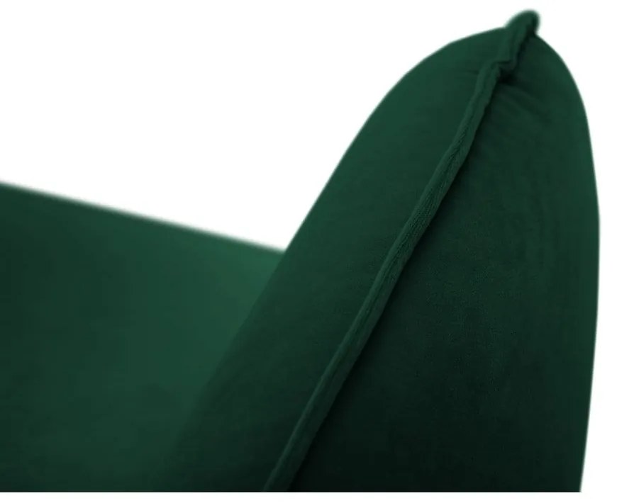 Tmavozelená zamatová pohovka 200 cm Vienna – Cosmopolitan Design