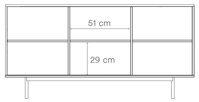 Komoda Sierra 159,2 × 47 × 79,6 cm