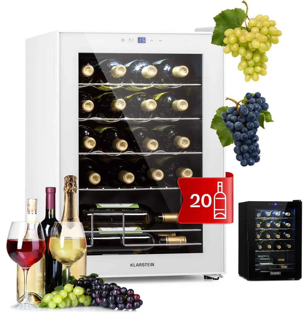 Shiraz 20 Uno, vinotéka, 53 l, 20 fliaš, 5-18°C, dotykový ovládací panel
