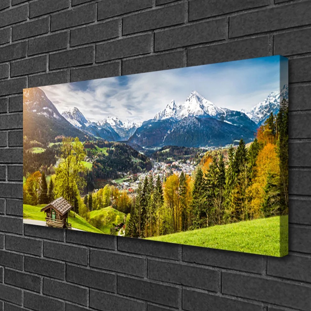 Obraz na plátne Sklenená alpy príroda 120x60 cm