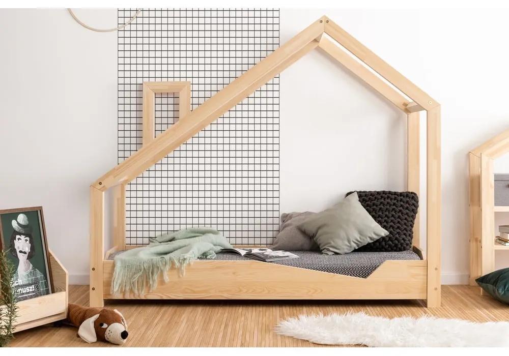 Domčeková posteľ z borovicového dreva Adeko Luna Adra, 90 x 160 cm