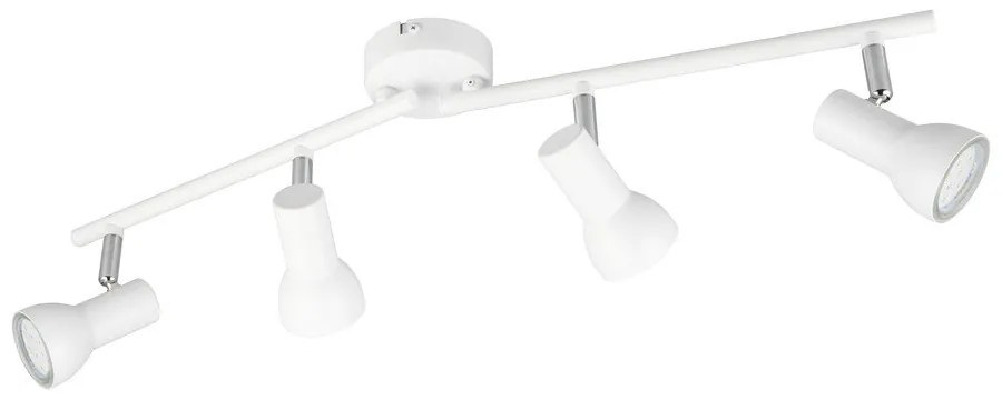 Biele bodové svietidlo ø 8 cm Cantar – Trio