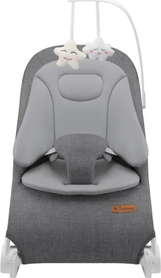 Detské hojdacie kreslo Moon 50 sivé