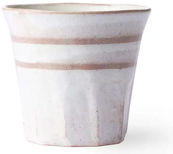 Bielo terakotový hrnček Bold & Basic - Ø 9 * 8cm - 250ml