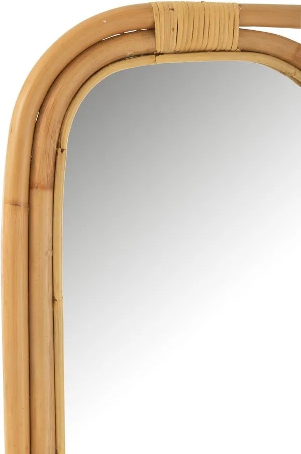 Prírodné ratanové zrkadlo s rebríkom Ellen Rattan Natural - 80*3*152cm