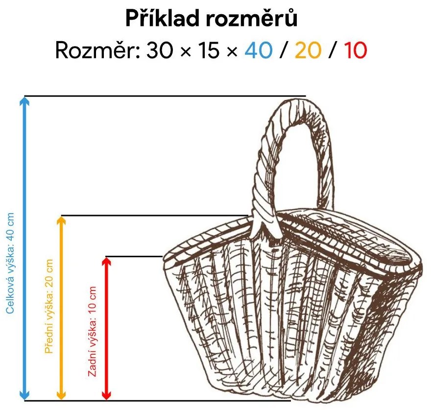 Prútený kôš ku krbu, velký, 02928/L/3