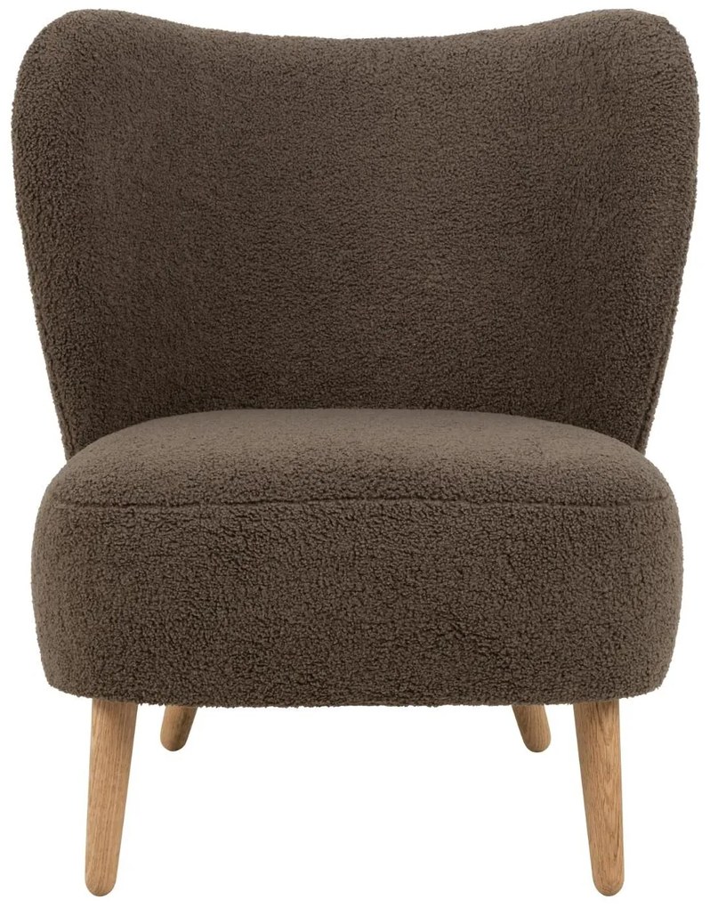Designové lounge křeslo Elmont hnědé