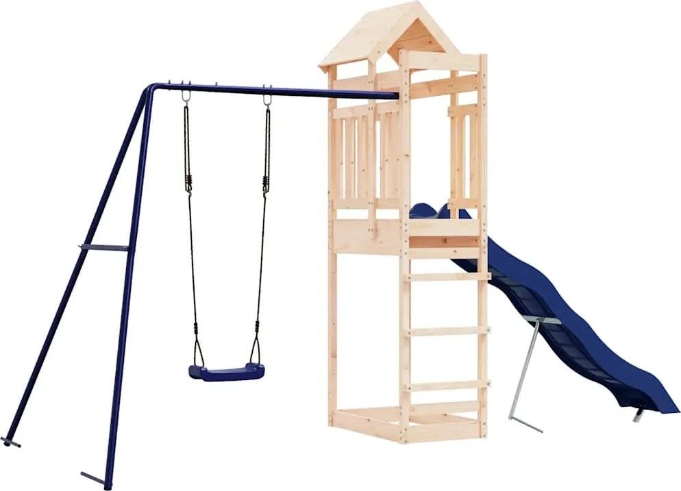 vidaXL Vonkajšia súprava na hranie masívna borovica