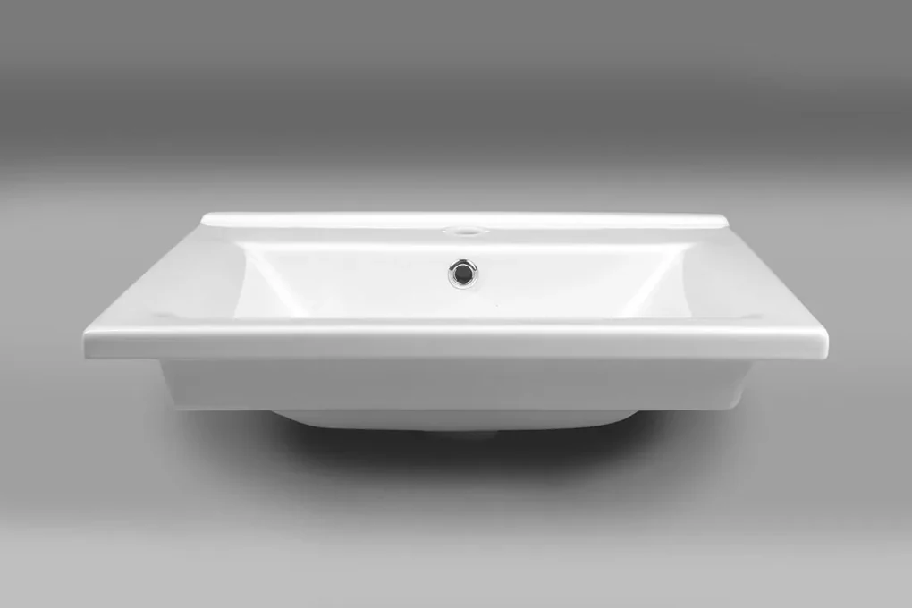 Aqualine Aqualine, ZUNO 55 keramické umývadlo nábytkové 55x45cm, biela, 9055