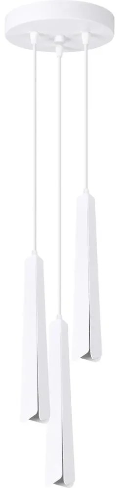 Sollux SL.1398 - Luster na lanku PRYSM 3xG9/8W/230V biela