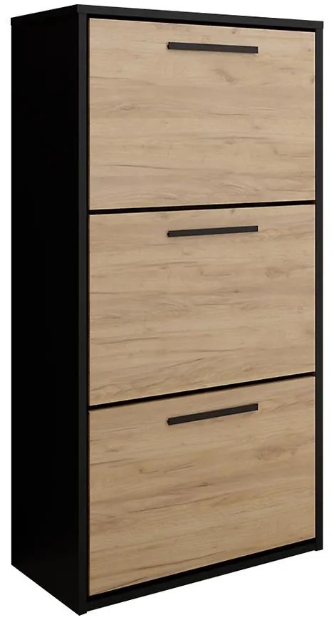 Skrinka na topánky Asper Stojaci Fr. Craft/čierna