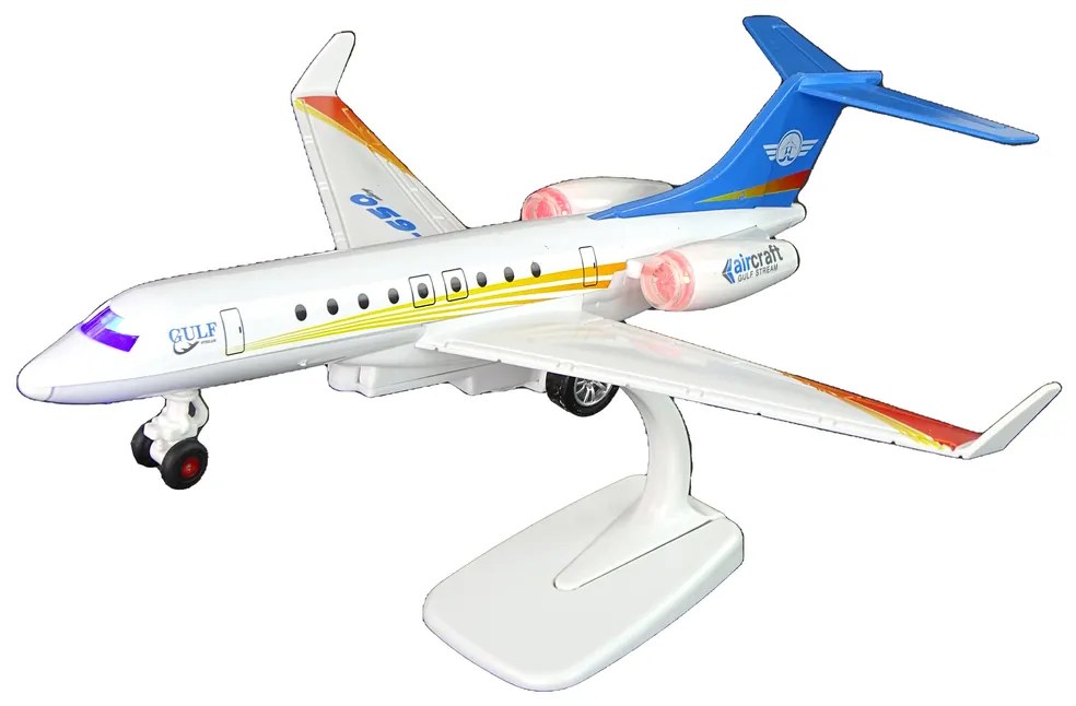 Lean Toys Biele osobného lietadla G-650