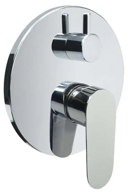 Mereo Mereo, Sprchová podomietková batéria s prepínačom, Mada, Mbox, guľatý kryt, MER-CBQ60106MA
