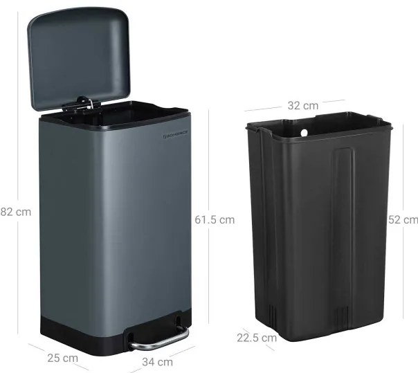 Odpadkový kôš 30 l LTB01GS