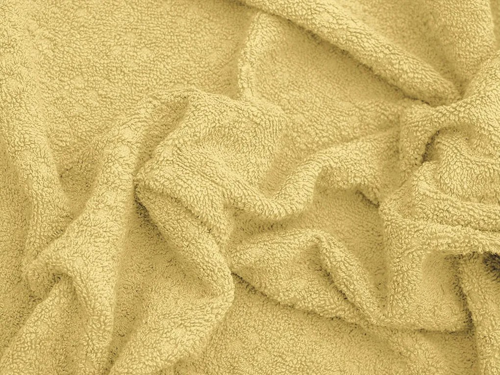 Uterák Basic 50 x 90 cm žltý, 100% bavlna