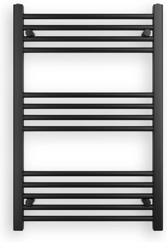 Erga Puerto, vykurovacie teleso 900x600 mm, 437W, čierna matná, ERG-LAV-GRZE-BK-6090
