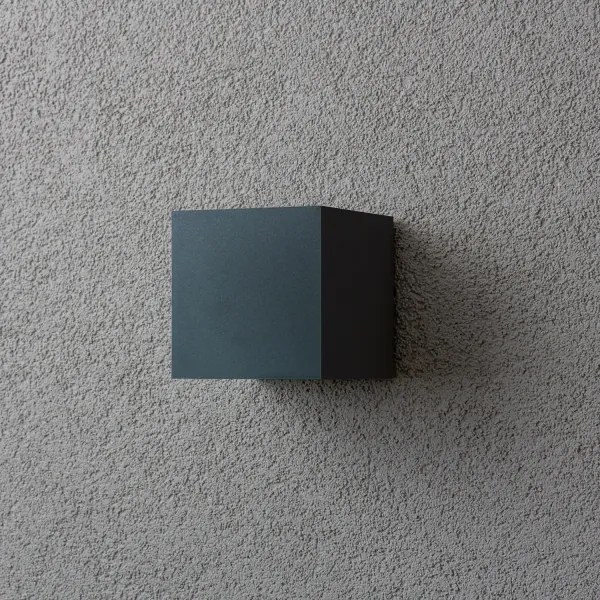 Brilagi - LED Vonkajšie nástenné svietidlo CUBE LED/6W/230V antracit IP54