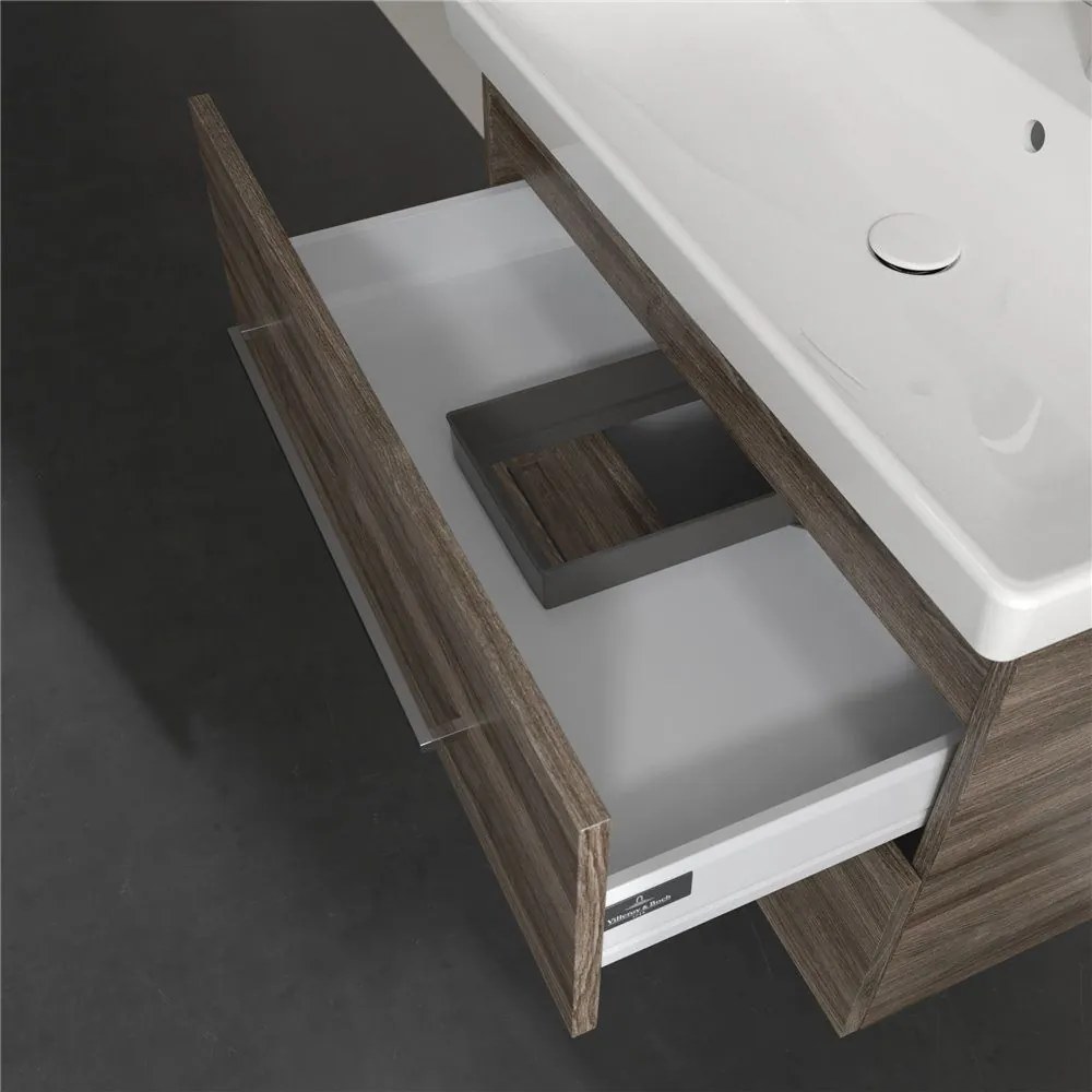 VILLEROY & BOCH Avento závesná skrinka pod umývadlo, 2 zásuvky, 780 x 452 x 514 mm, Stone Oak, A89100RK