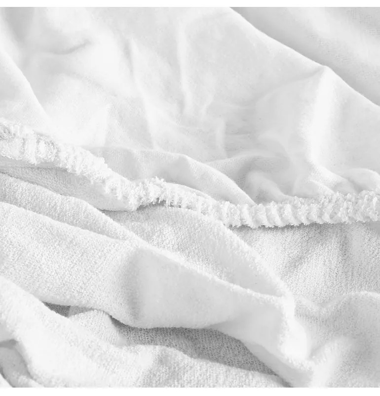 Plachta posteľná biela froté EMI, Plachta 180x200