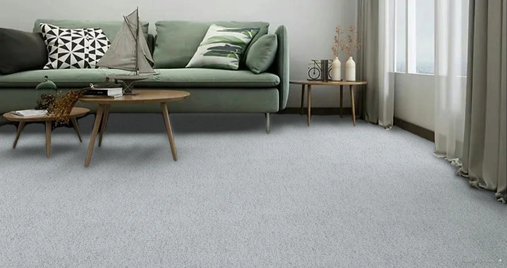 ITC, Koberec metráž Velvet Rock 6914, na mieru, šíře 4m, šedá, twinback (filc+juta), obchodné priestory