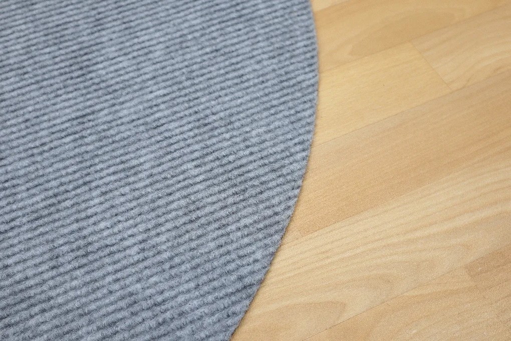 Vopi koberce Kusový koberec Quick step šedý kruh - 120x120 (priemer) kruh cm