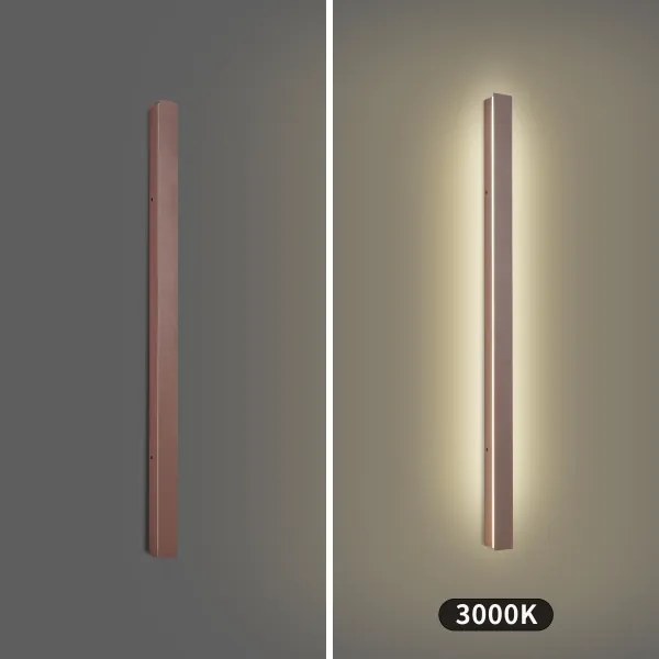 Brilagi-LED Vonkajšie nástenné svietidlo LINEAR LED/22W/230V 3000K IP65 100 cm hnedé CRI 90