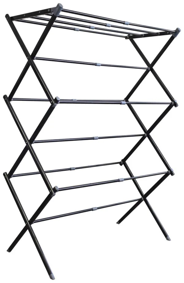 Erga Model 102 Black, poschodový sušiak bielizne 44x39x105 cm, čierna, ERG-SEP-10SUSSTORO102