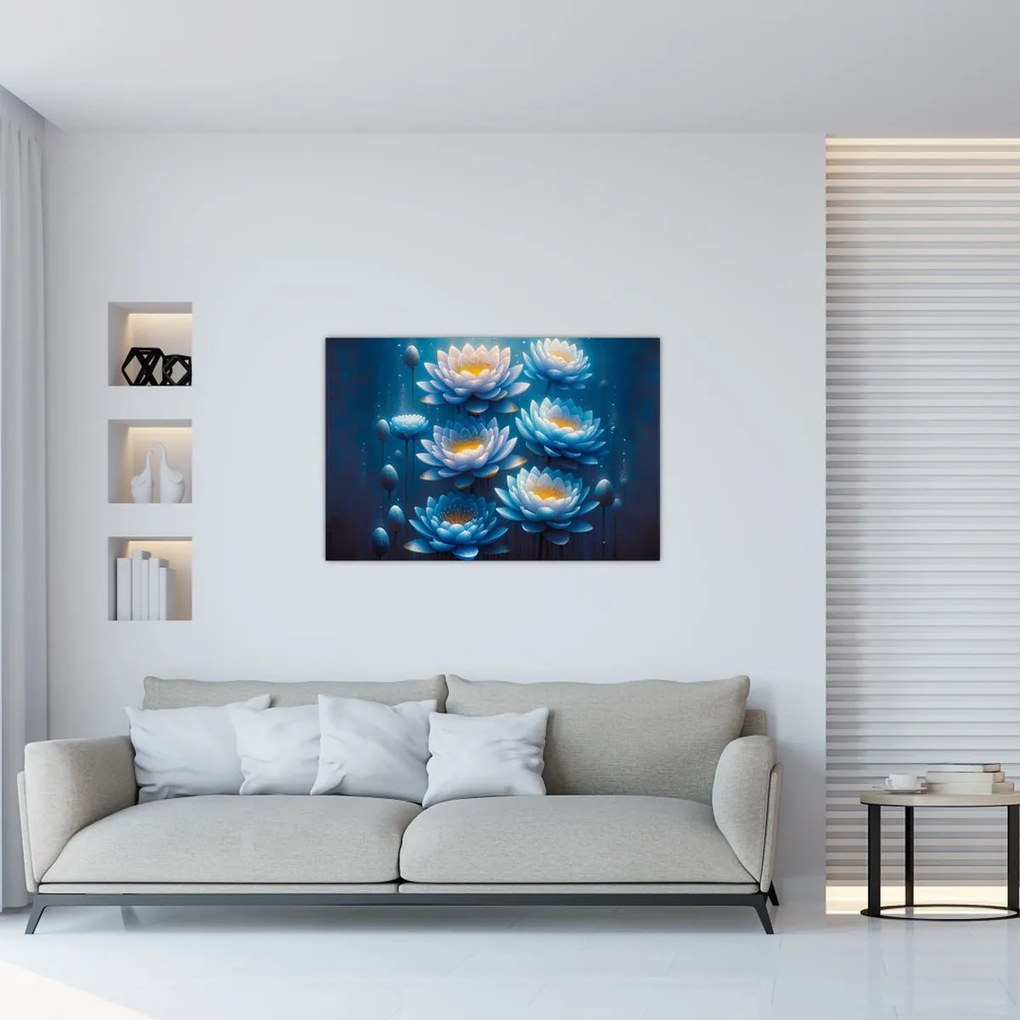 Obraz - Lekná pod hladinou (90x60 cm)