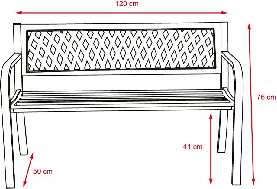 Záhradná lavička Avenberg SELENA