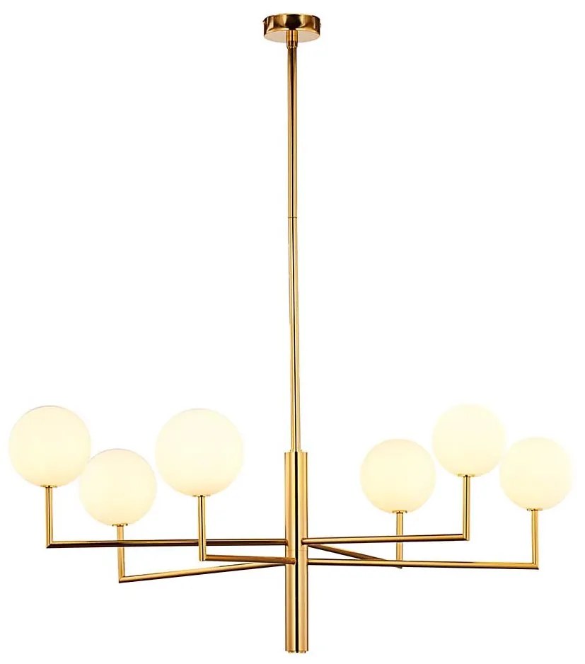 Jupiter 1930 - Luster na tyči FEME 6xG9/40W/230V mosadz