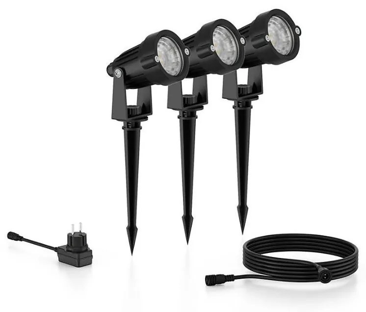Philips - SADA 3x LED Vonkajšie bodové svietidlo CASPER LED/1,5W/24/230V IP44 P6032