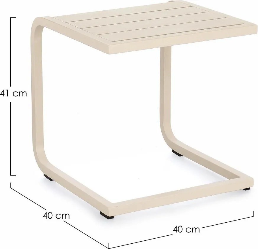 Hliníkový záhradný stolík 40x40 cm Taylor – Bizzotto