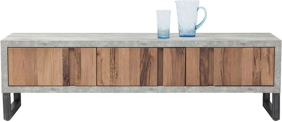 Nízka komoda/TV stolík z dubového dreva Kare Design Seattle