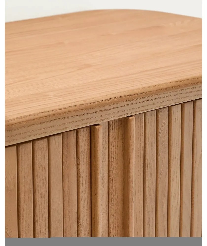 Závesná skrinka pod umývadlo v dekore jaseňa v prírodnej farbe 90x40 cm Mailen – Kave Home