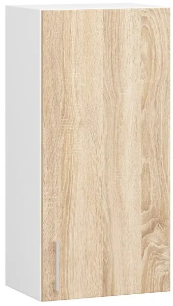 Horná kuchynská skrinka LIMA W40 D1 H720 biela / dub sonoma