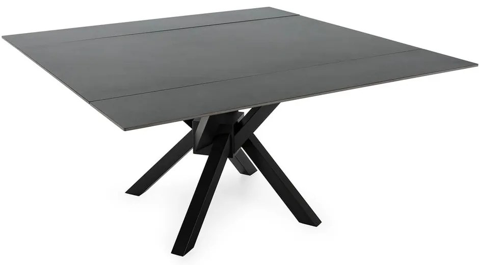 Rozkladací jedálenský stôl s prídavnou doskou s doskou z kameňa 90x150 cm Arlene – Marckeric