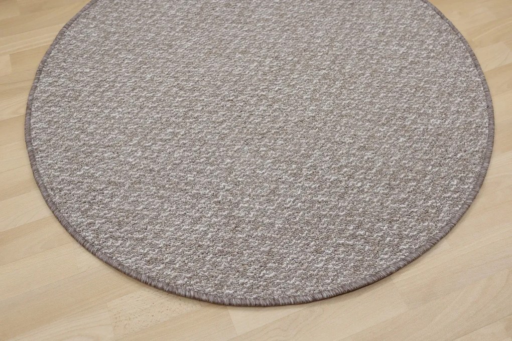 Vopi koberce Kusový koberec Toledo béžovej kruh - 100x100 (priemer) kruh cm
