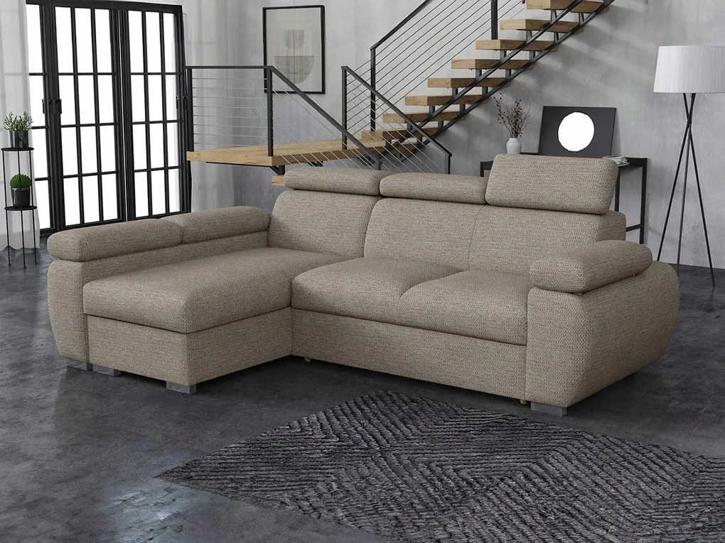 Rohová sedacia súprava Gozo (svetlosivá)