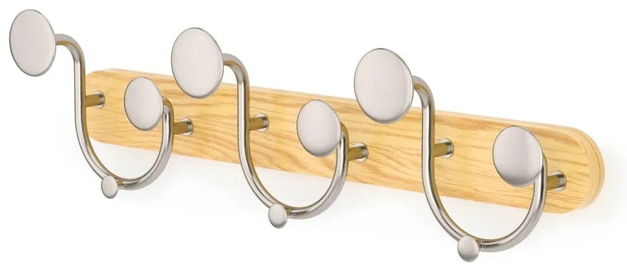 Biely prírodný hliníkový nástenný vešiak Melody - Umbra