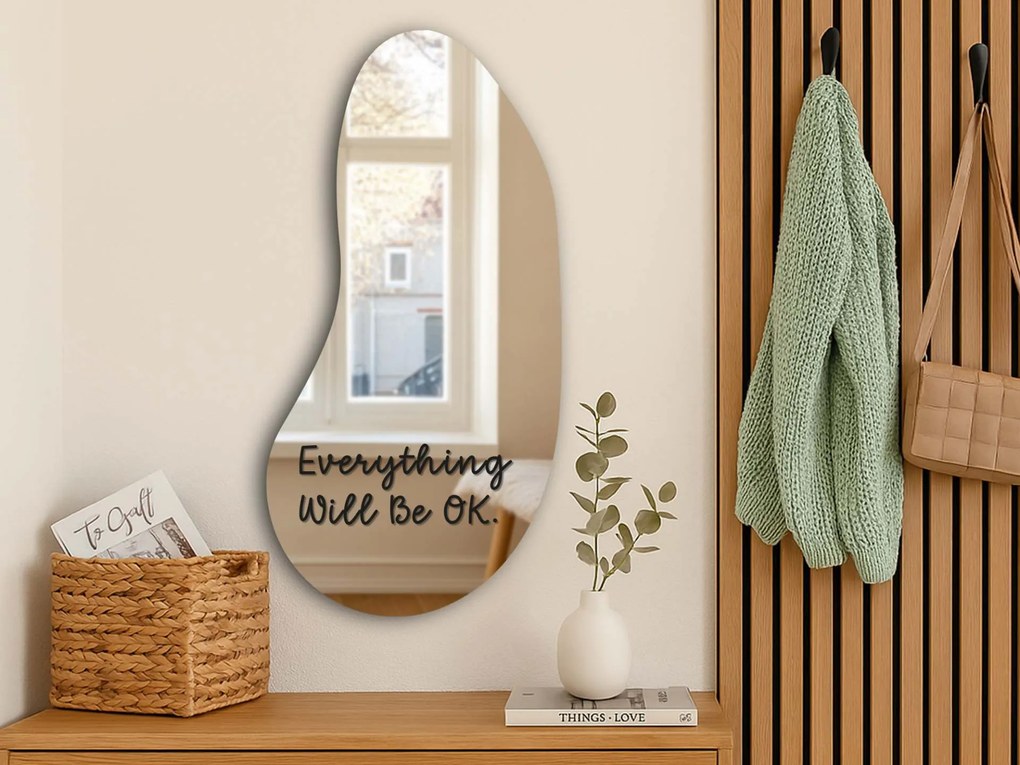 Nálepka na zrkadlo S17 – Everything Will Be OK.