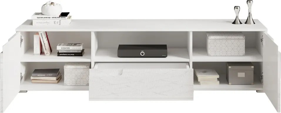 TV skrinka Spice, biela lesk