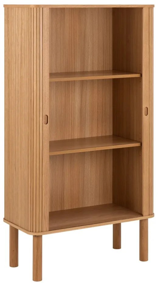 Skrinka v dekore duba s posuvnými dverami v prírodnej farbe 80x145 cm Langley – Actona