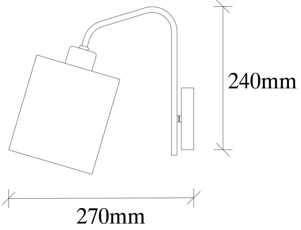 Nástěnná lampa Ve I krémová