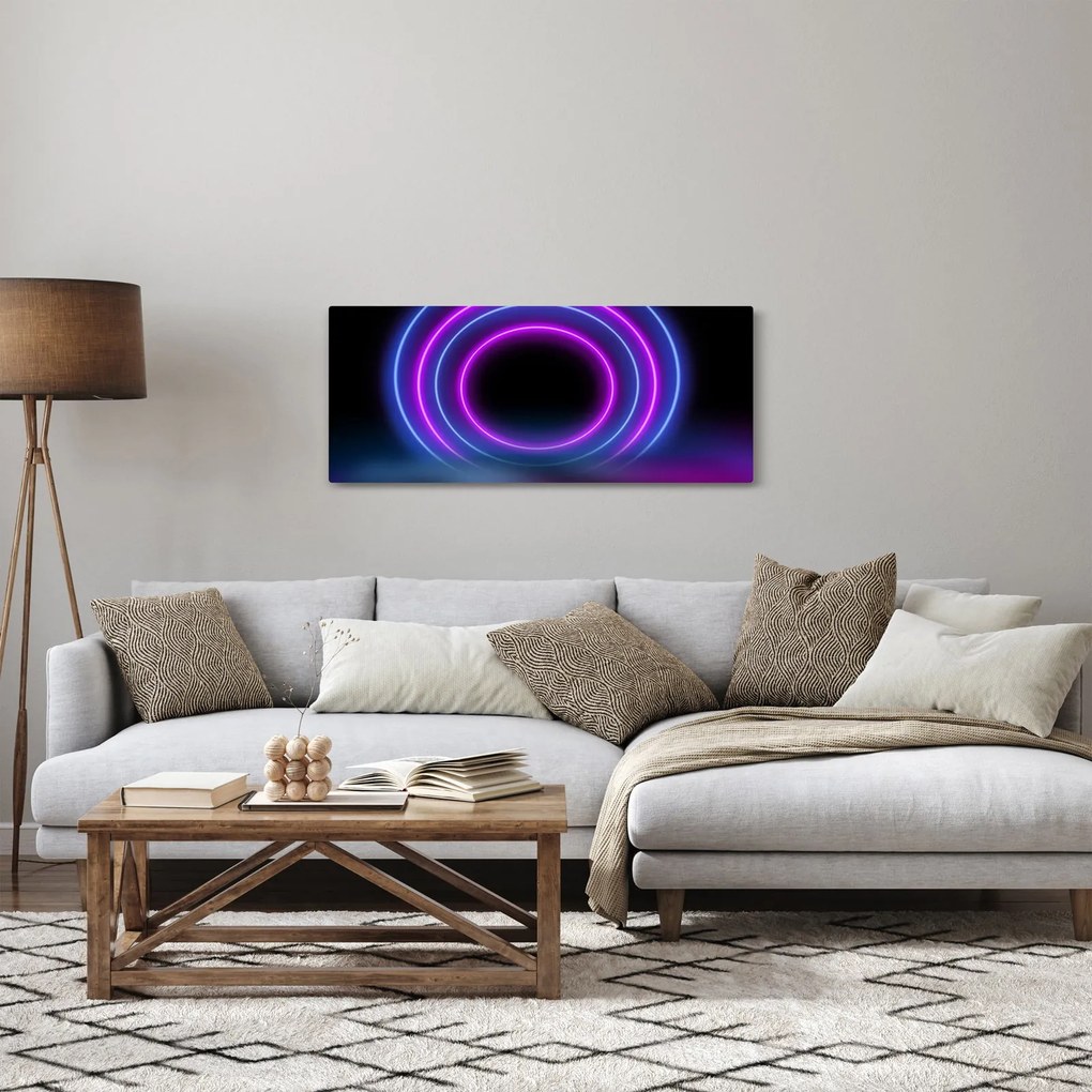 Obraz farebných kruhov (120x50 cm)