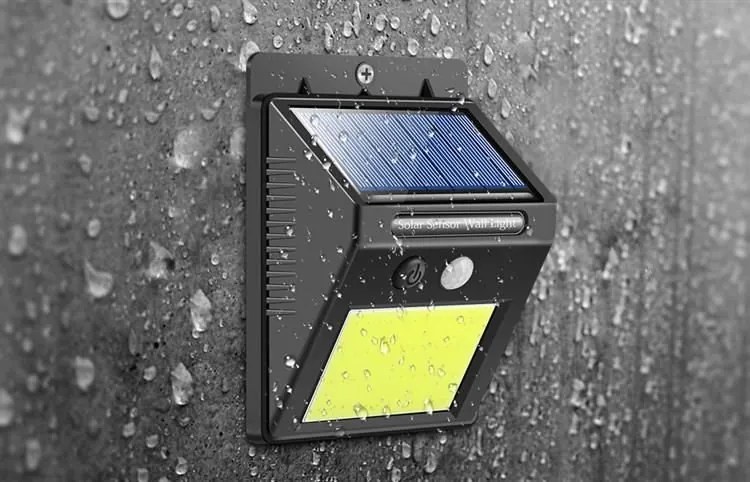 ISO 8814 Nástenné solárne svietidlo s pohybovým senzorom - 48 LED COB