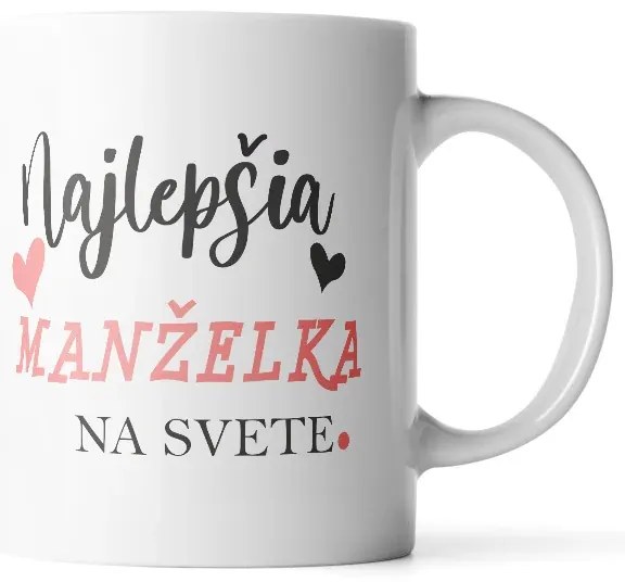 Sablio Hrnček Najlepšia manželka na svete - 200 ml - espresso
